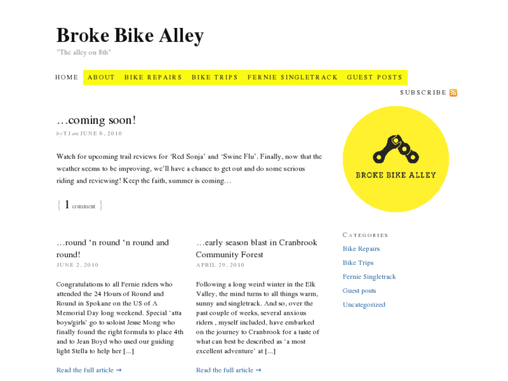 www.brokebikealley.com