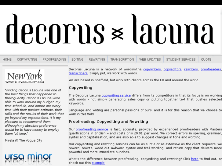 www.decoruslacuna.co.uk