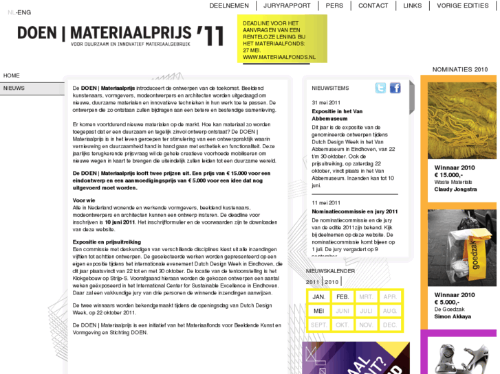 www.doen-materiaalprijs.nl