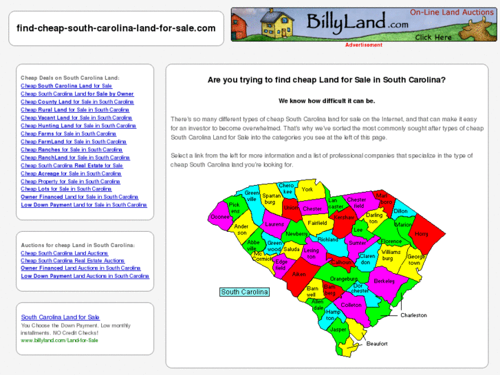 www.find-cheap-south-carolina-land-for-sale.com