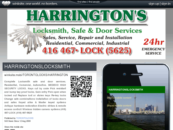 www.harringtonslocksmith.mobi