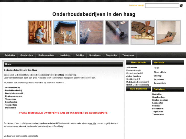 www.onderhoudsbedrijvenindenhaag.nl