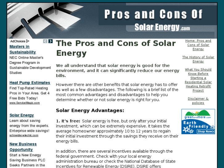 www.prosandconsofsolarenergy.com