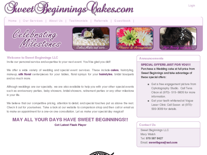 www.sweetbeginningscakes.com