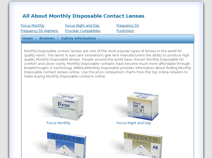 www.allaboutmonthlycontactlenses.com