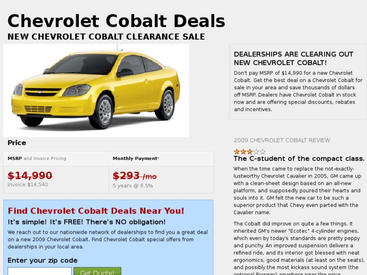 www.chevroletcobaltdeals.com