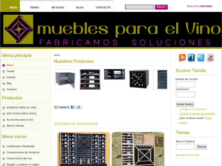 www.mueblesparaelvino.com