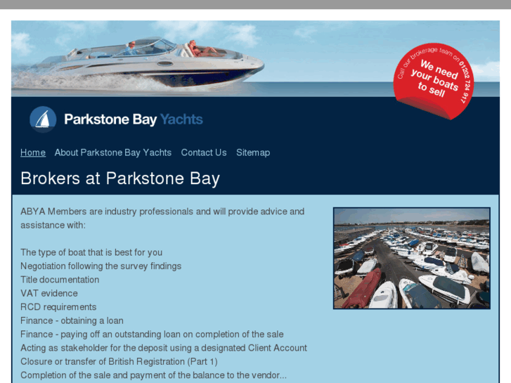 www.parkstonebayyachtsales.com