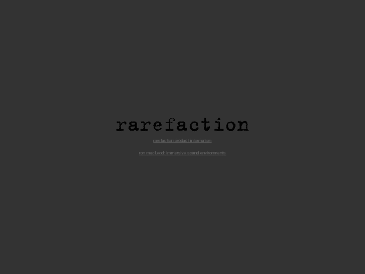 www.rarefaction.com