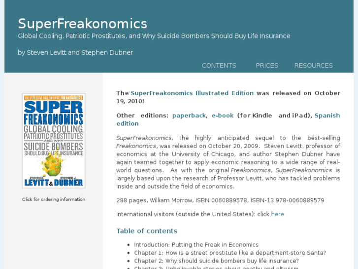 www.superfreakonomicsbook.com