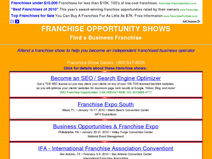 www.franchise-opportunity-shows.com