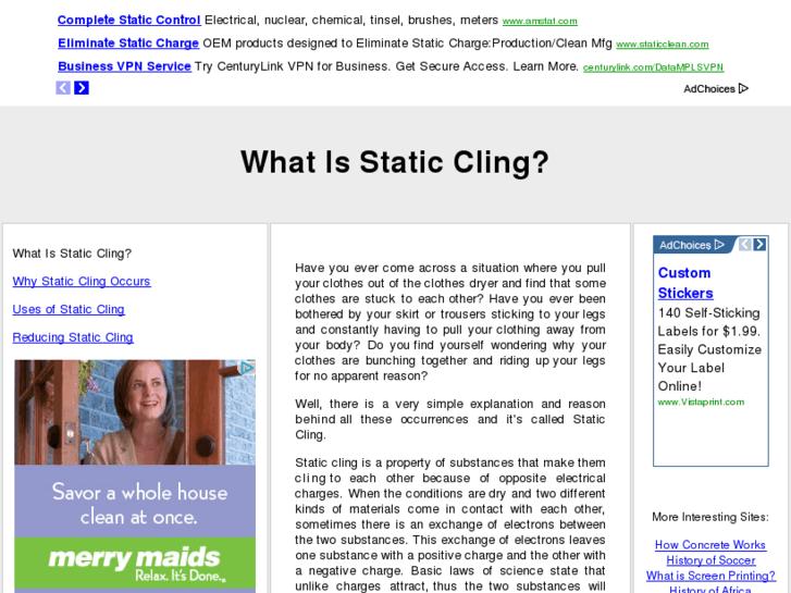 www.whatisstaticcling.com