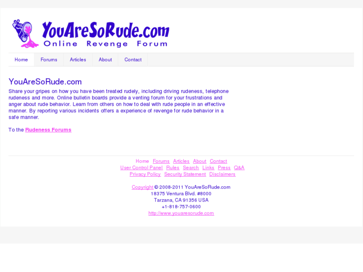 www.youaresorude.com