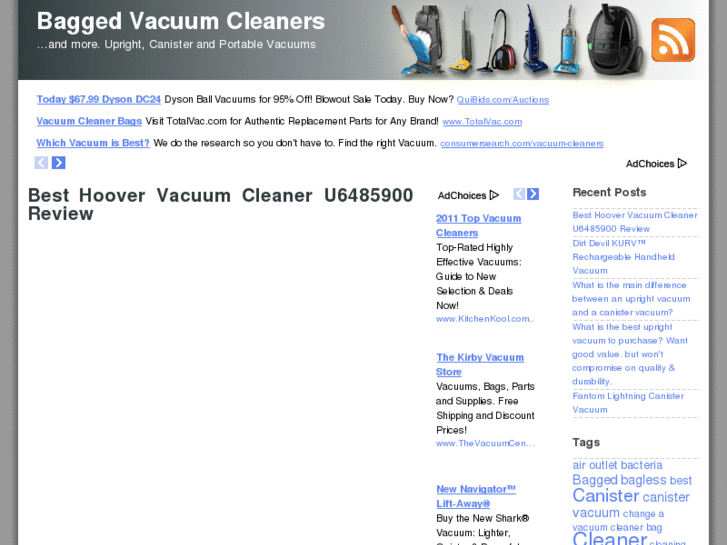 www.baggedvacuumcleaners.net