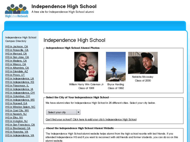 www.independencehighschoolalumni.com