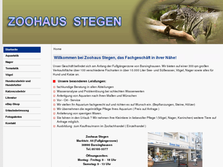 www.zoohaus-stegen.de