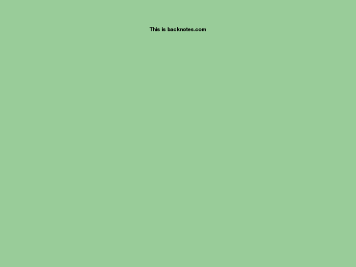 www.backnotes.com