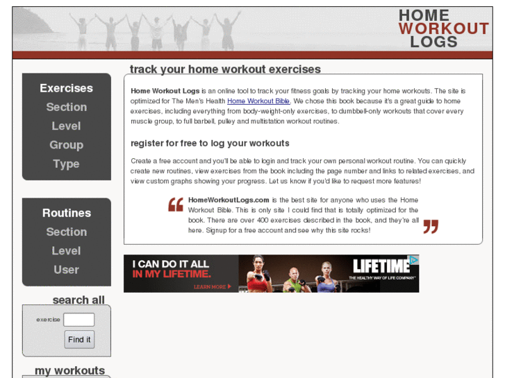 www.homeworkoutlogs.com