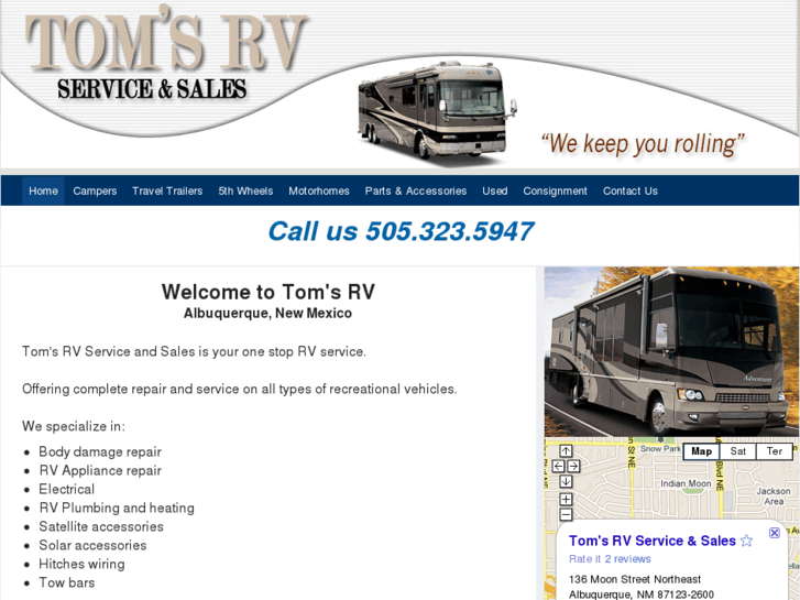 www.tomsrvserviceandsalesinc.com