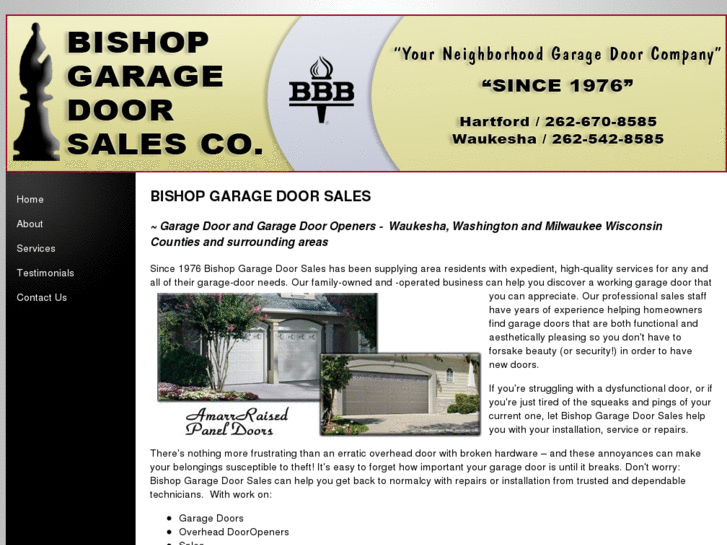 www.bishopgaragedoorsales.com