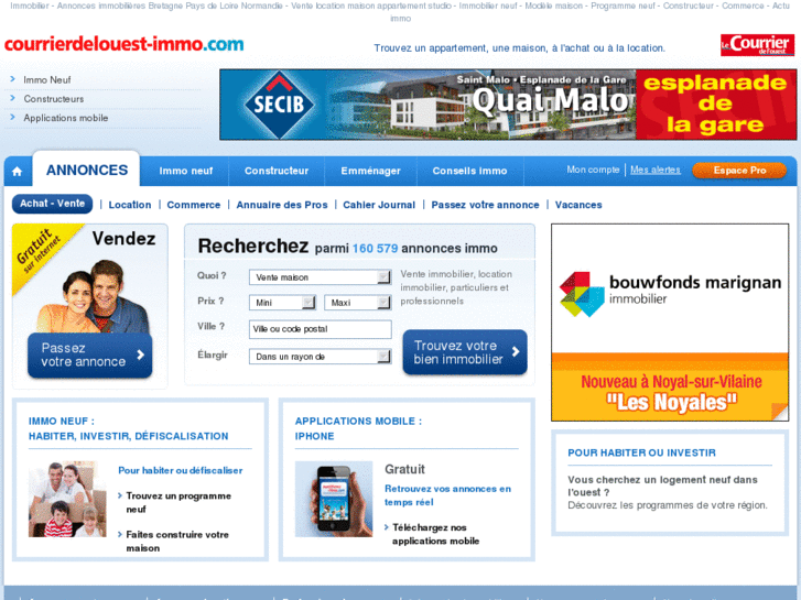 www.courrierdelouest-immo.com