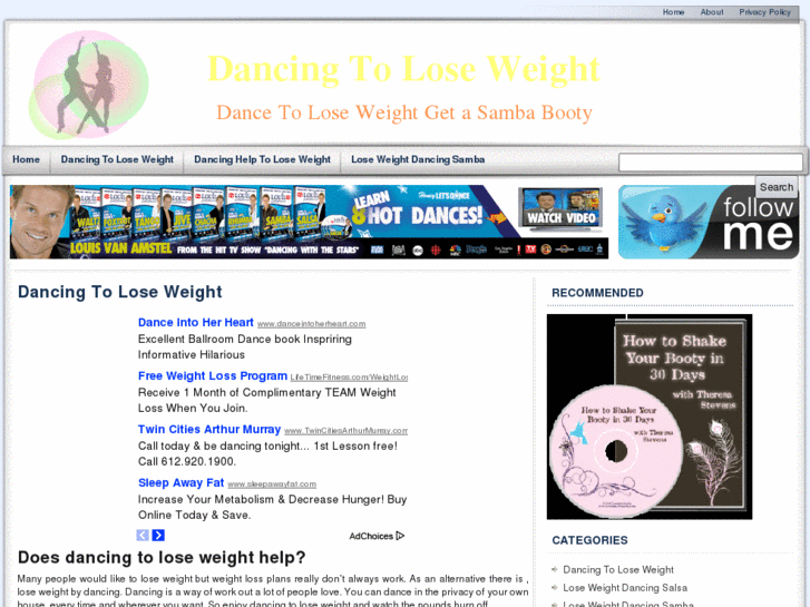 www.dancingtoloseweight.org