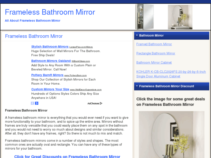 www.framelessbathroommirror.net