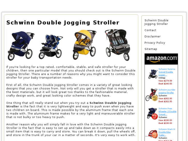 www.schwinndoublejoggingstroller.com