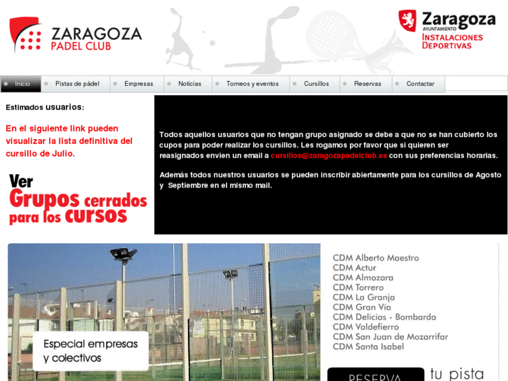 www.zaragozapadelclub.es