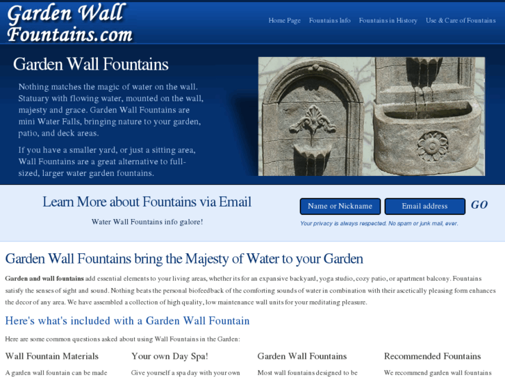 www.garden-wall-fountains.com