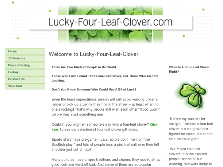 www.lucky-four-leaf-clover.com