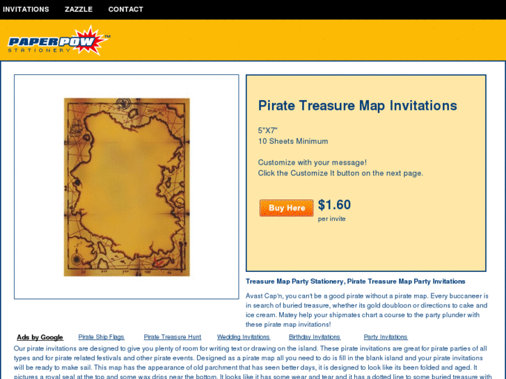 www.piratemapinvitations.com