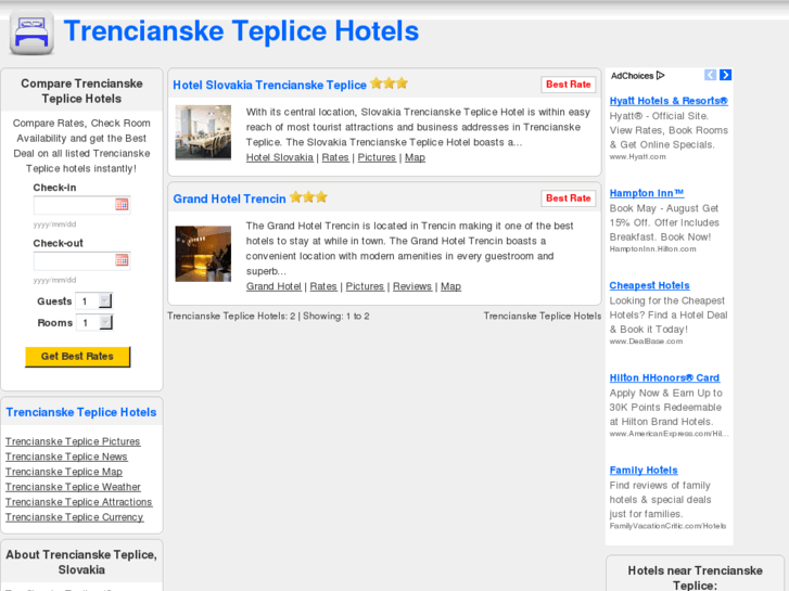 www.trenciansketeplicehotels.com