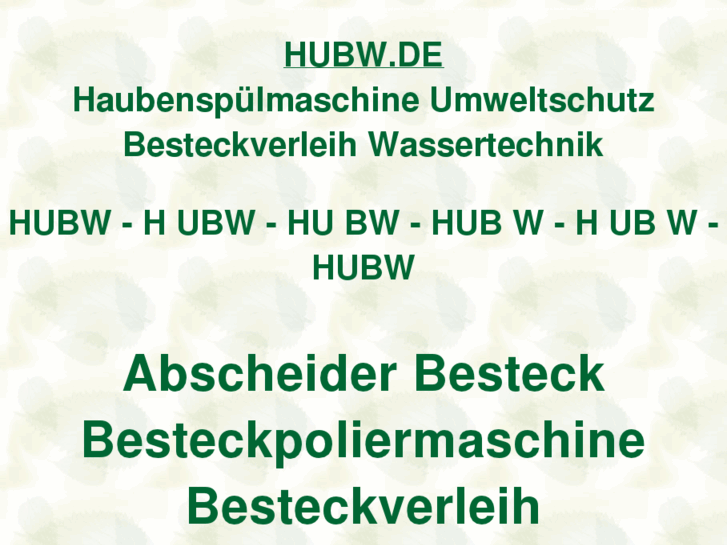 www.hubw.de