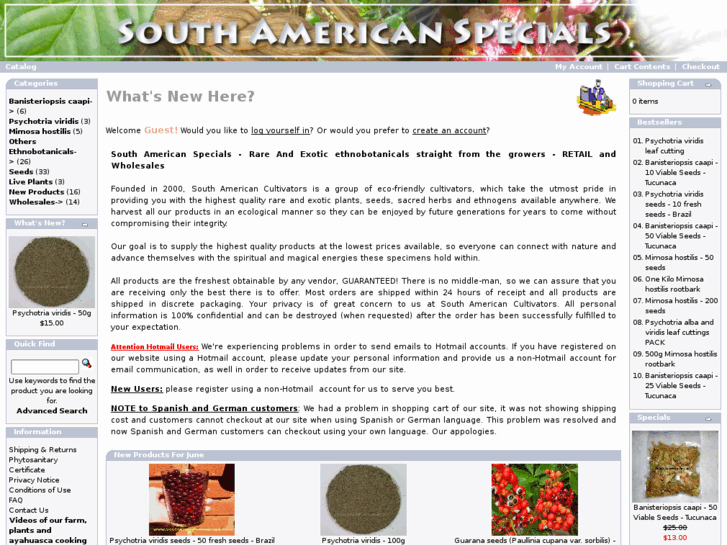 www.southamericanspecials.com