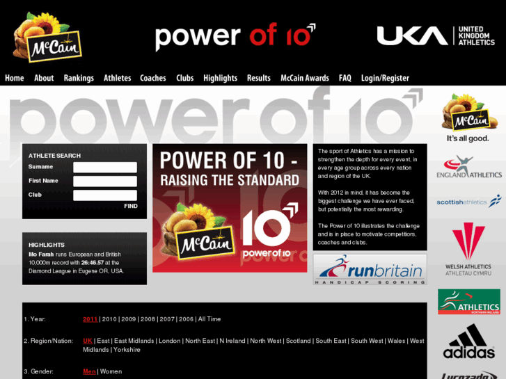 www.thepowerof10.info