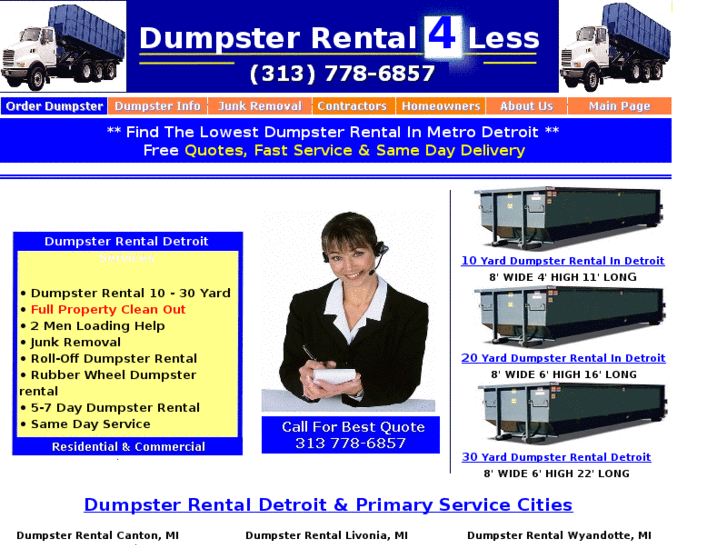 www.dumpsterrental4less.com