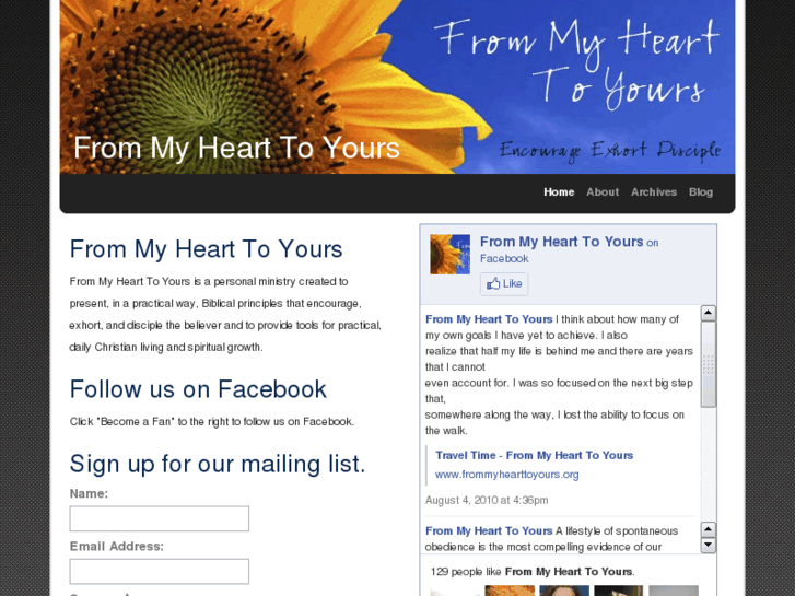 www.frommyhearttoyours.org