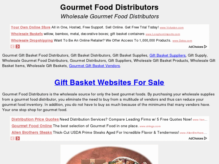 www.gourmetfooddistributors.com