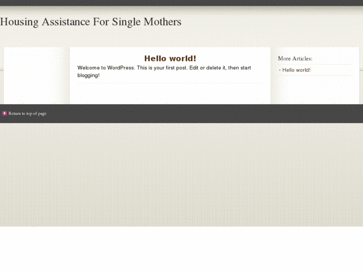 www.housingassistanceforsinglemothers.com