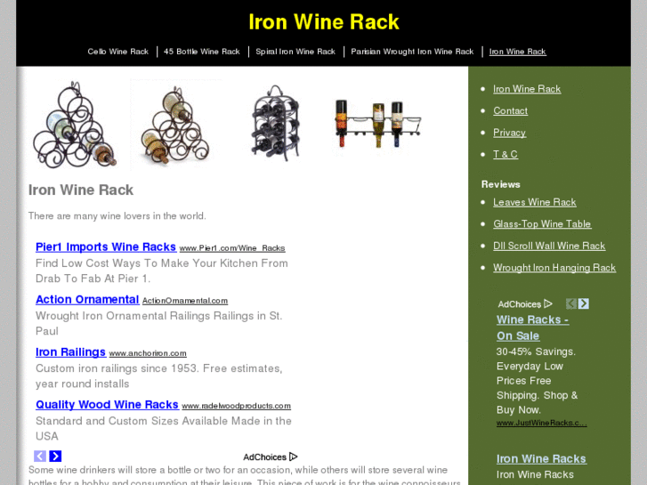 www.ironwinerack.net