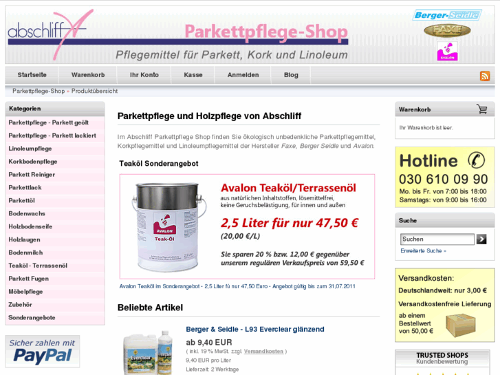www.parkett-pflegemittel.de