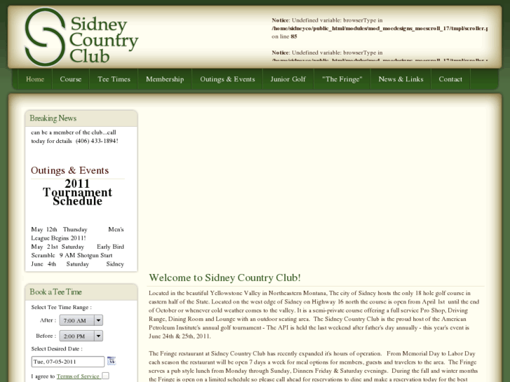 www.sidneycountryclub.com