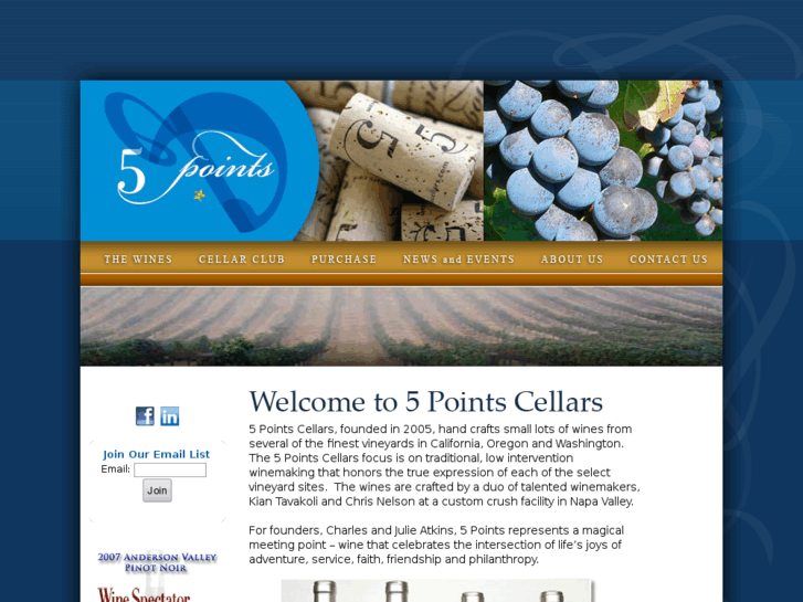www.5pointscellars.com