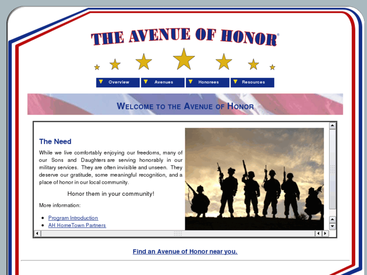 www.avenueofhonor.com