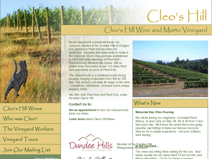 www.cleoshillwines.com