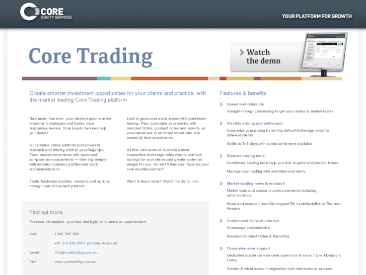 www.coretrading.info