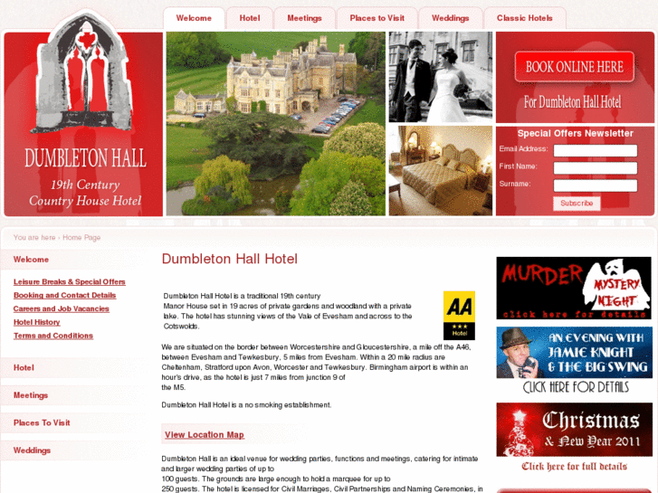 www.dumbletonhall.com