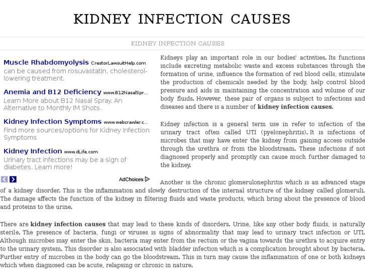 www.kidneyinfectioncauses.com