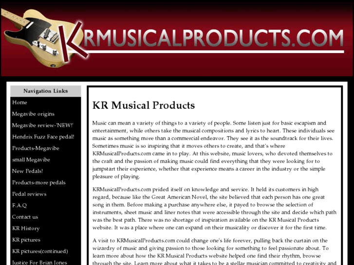 www.krmusicalproducts.com